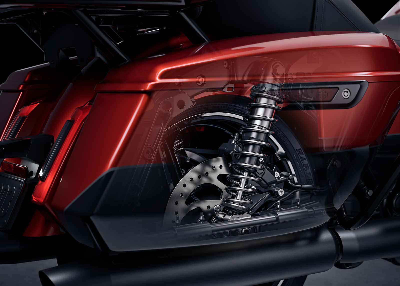 2025 Street Glide Ultra Motorcycle Rear Shocks