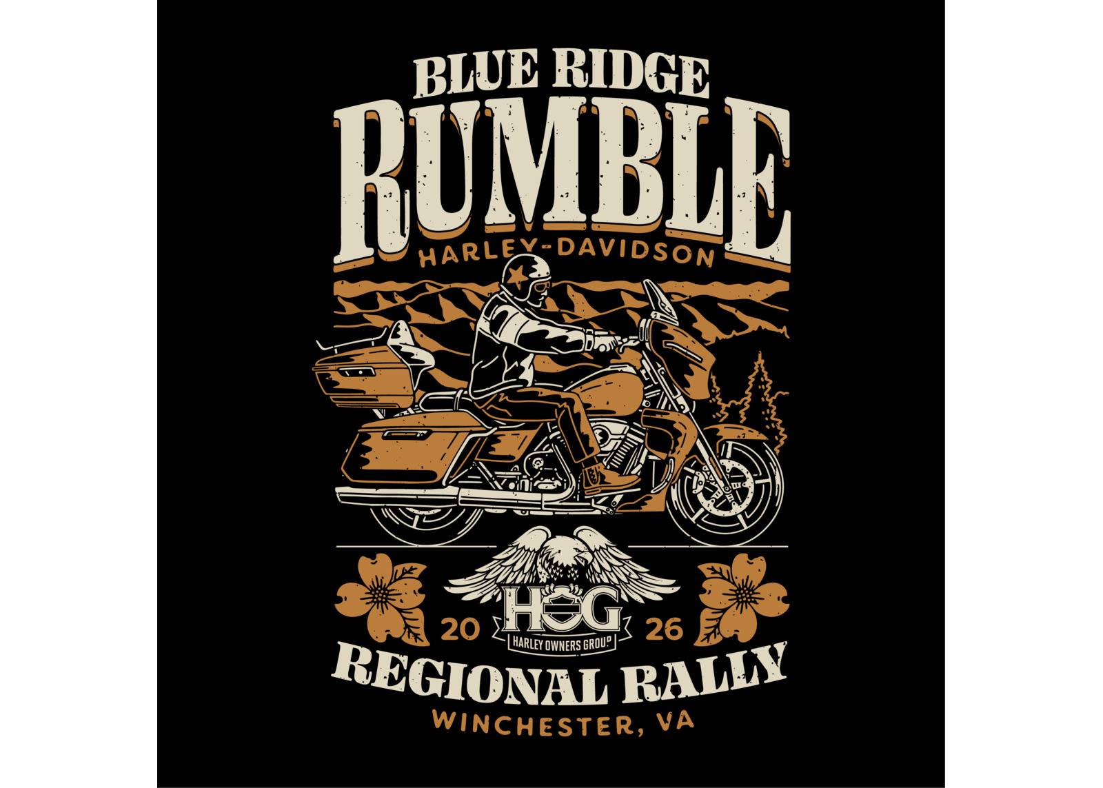 Blue Ridge Rumble H.O.G. Rally Banner