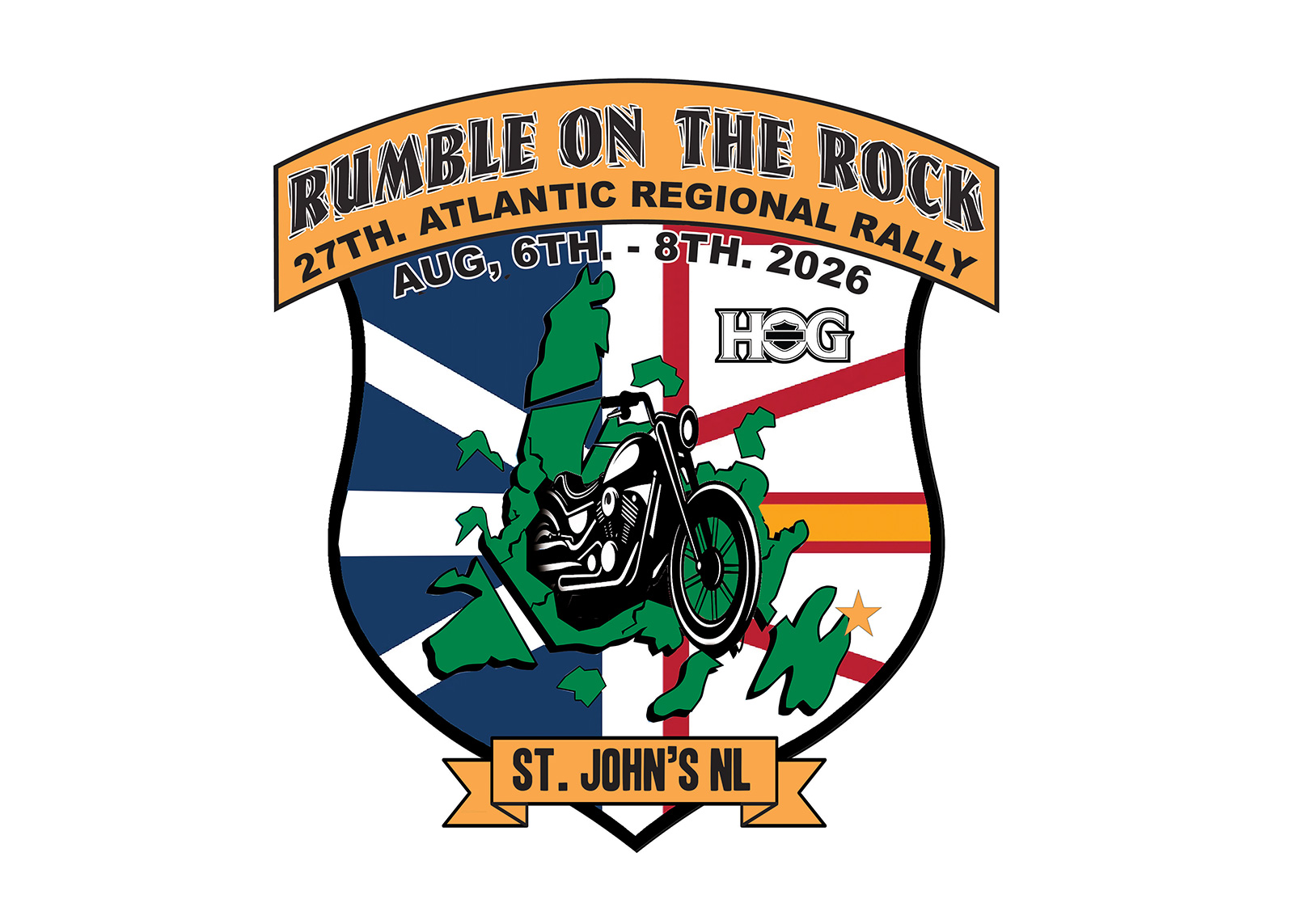 Rumble On The Rock HOG Rally Banner